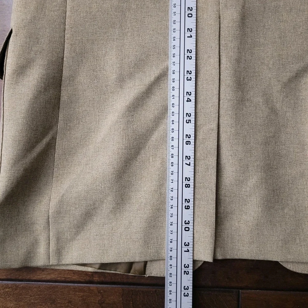 Vtg Levis Tan Action Suit Sport Coat‎ Blazer 42L Sta-Prest Classic 80s Neutral